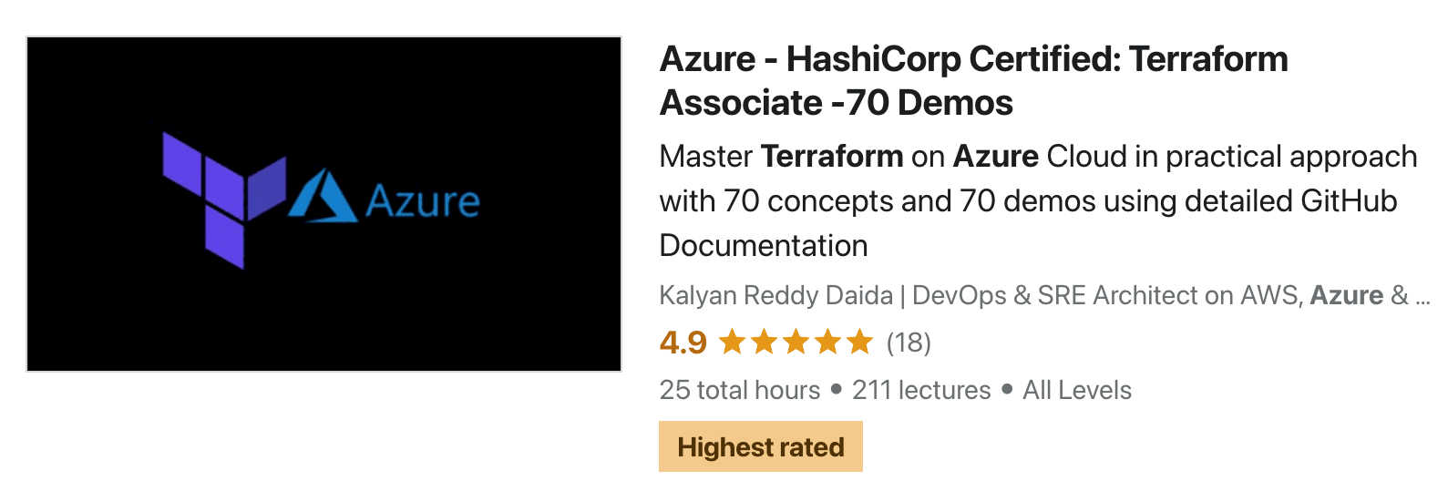 Azure - HashiCorp Certified: Terraform Associate - 70 Demos