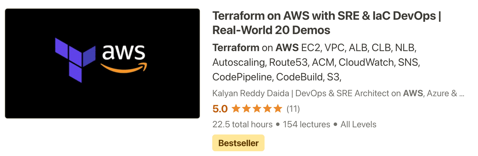Terraform on AWS with SRE & IaC DevOps | Real-World 20 Demos